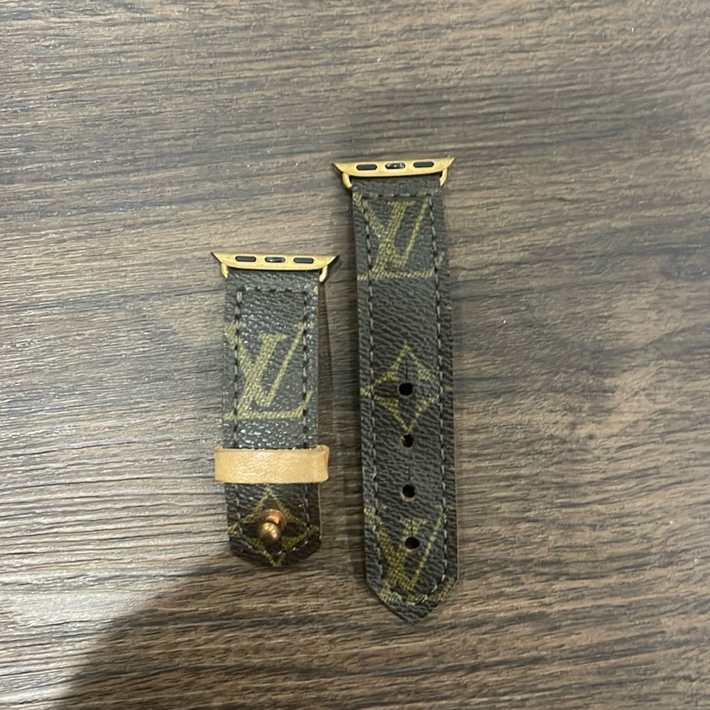 Michalke made upcycled Louis Vuitton Apple Watch band